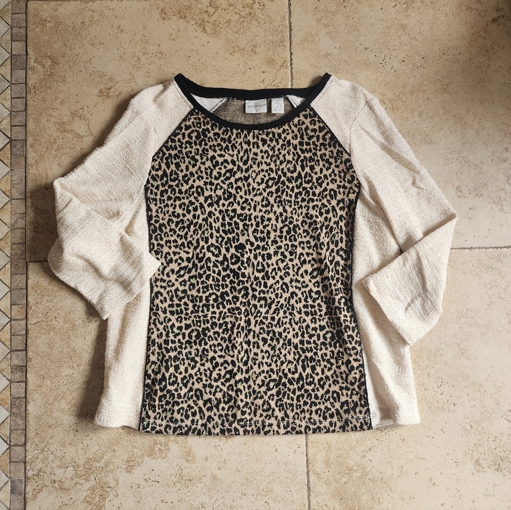 Zenergy By Chico's Leopard Print Top